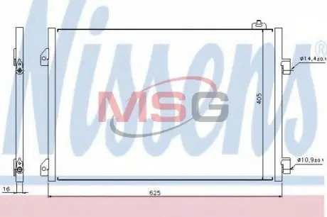 Радиатор кондиционера NISSENS 94668