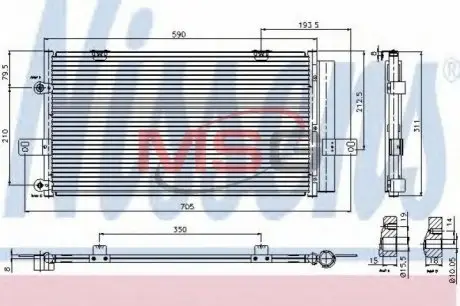 Радиатор кондиционера NISSENS 94652