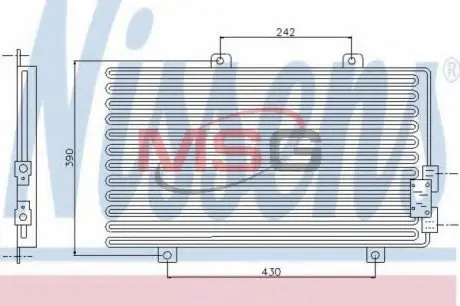 Радиатор кондиционера NISSENS 94208