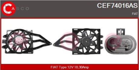 WENTYLATOR CHLODNICY CASCO CEF74016AS