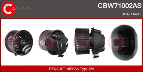 DMUCHAWA NAGRZEWNICY CASCO CBW71002AS