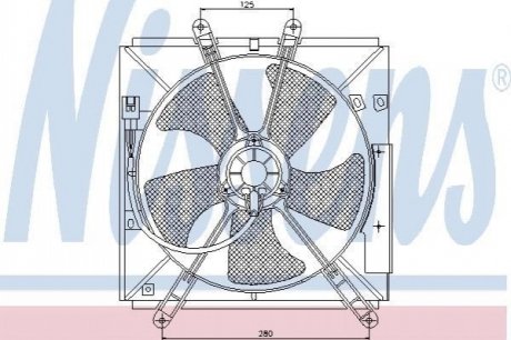 Вентилятор радиатора NISSENS 85330 (фото 1)