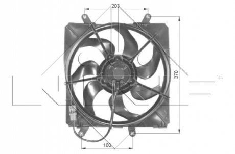 Вентилятор радіатора NRF 47054 (фото 1)
