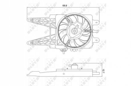 Вентилятор радиатора NRF 47248