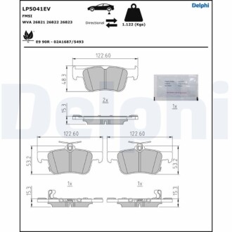 Klocki ham. HONDA e Delphi LP5041EV