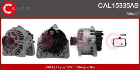 ALTERNATOR 12V 110A CASCO CAL15335AS