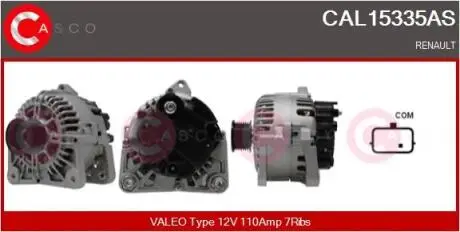 ALTERNATOR 12V 110A CASCO CAL15335AS