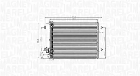 Skraplacz VW PASSAT MAGNETI MARELLI 350203919000