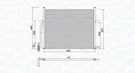 Skraplacz BMW (E46) MAGNETI MARELLI 350203776000