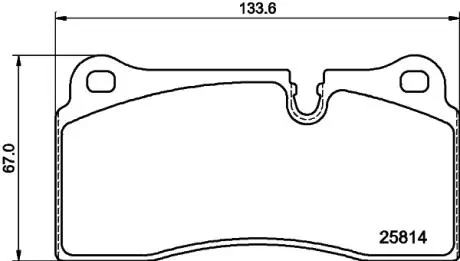 Klocki ham. tył BMW HELLA 8DB355039951