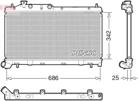 Chłodnica SUBARU XV DENSO DRM36026