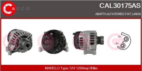 ALTERNATOR 12V 120A CASCO CAL30175AS