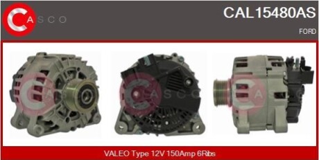 ALTERNATOR 12V 150A CASCO CAL15480AS