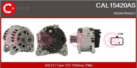 ALTERNATOR 12V 150A CASCO CAL15420AS