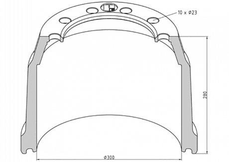 Гальмівний барабан PE AUTOMOTIVE 06644200A