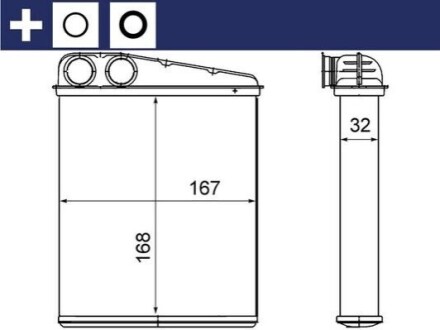 NAGRZEWNICA NISSAN MAHLE / KNECHT AH16000S