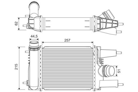 Intercooler NISSAN Valeo 822916