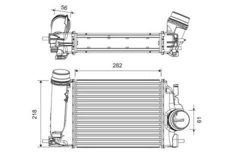 Intercooler NISSAN Valeo 818317 (фото 1)