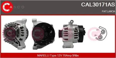 ALTERNATOR 12V 70A CASCO CAL30171AS