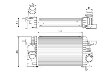 Charge Air Cooler Valeo 822912 (фото 1)