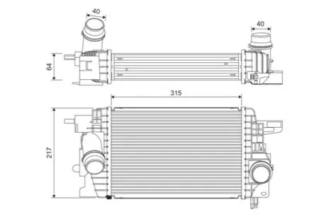 Charge Air Cooler Valeo 822912