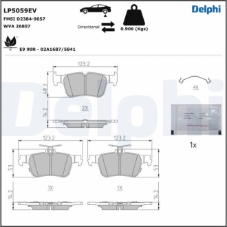 KLOCKI HAM.EV TYL Delphi LP5059EV