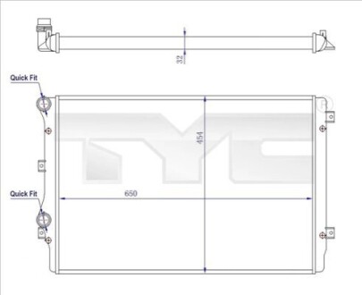 CHLODNICA VW TFSI TYC 7370072R