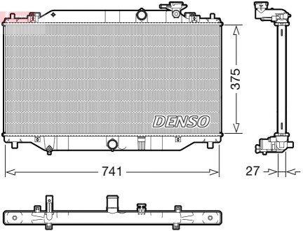 Chłodnica MAZDA 3 DENSO DRM44049