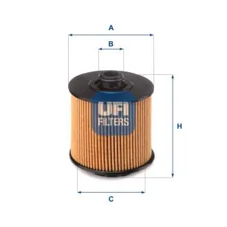 FILTR OLEJU WKLAD UFI 2517301