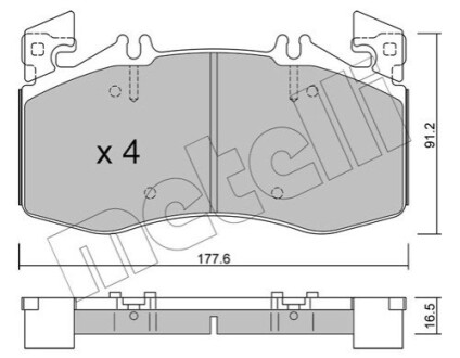 KLOCKI HAM.PRZOD Metelli 2212700