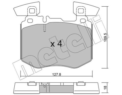 KLOCKI HAM.PRZOD Metelli 2213100