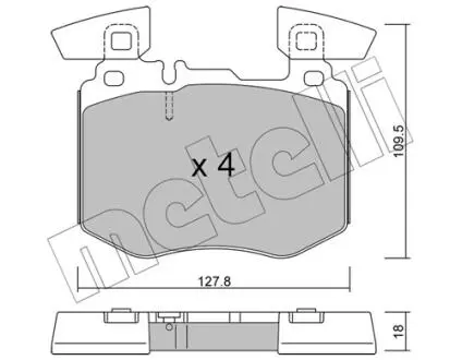 KLOCKI HAM.PRZOD Metelli 2213100