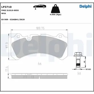 KLOCKI HAM.PRZOD Delphi LP3710