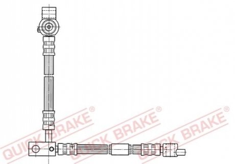 Шланг тормозной QUICK BRAKE 59994 (фото 1)