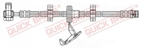 Шланг тормозной QUICK BRAKE 59987X