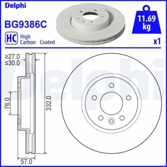 TARCZA HAM.PRZOD Delphi BG9386C