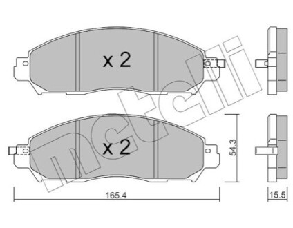 KLOCKI HAM.PRZOD Metelli 2210811