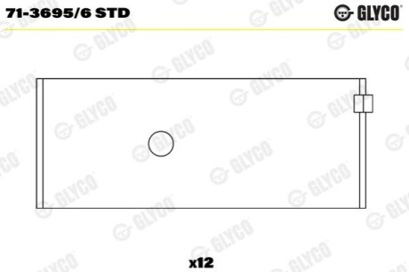 Вкладиш шатунний Glyco 7136956STD