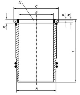 Гильза цилиндра MAHLE / KNECHT 005WN0901