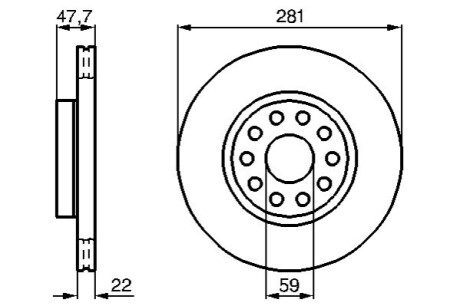 Тормозной диск BOSCH 0986478993