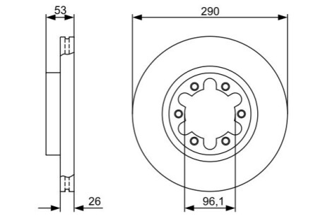 Тормозной диск BOSCH 0986479355 (фото 1)