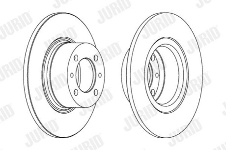Гальмівний диск Jurid 561074J