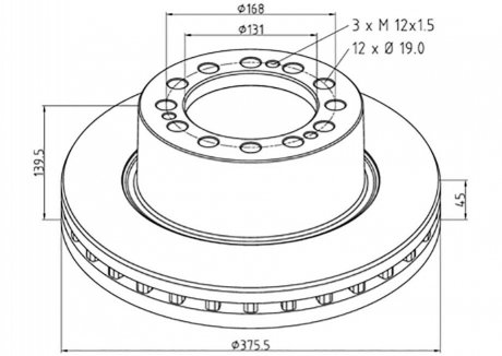Тормозной диск PE AUTOMOTIVE 06625300A (фото 1)
