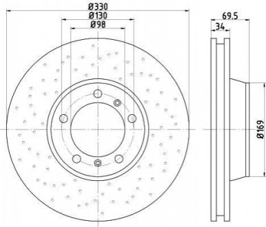 Тормозной диск TEXTAR 92150005 (фото 1)