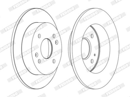 Тормозной диск FERODO DDF1488C