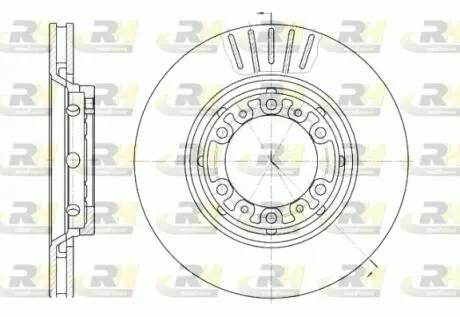 Тормозной диск ROADHOUSE 688310