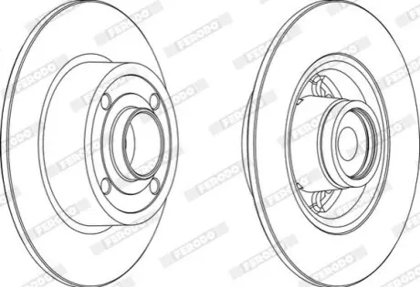 Гальмівний диск FERODO DDF1571 (фото 1)