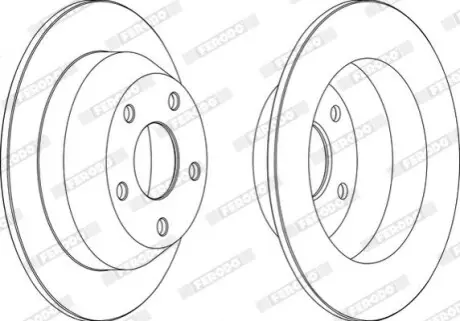 Гальмівний диск FERODO DDF1553