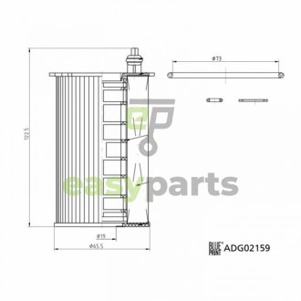 Масляний фiльтр BLUE PRINT ADG02159