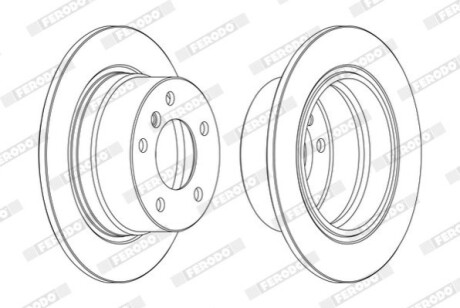 Диск гальмівний FERODO DDF1028C